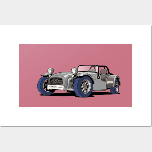 Caterham Seven in silver grey Posters and Art